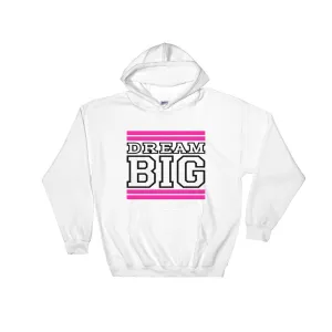 White Pink and Black Hooded Sweatshirt