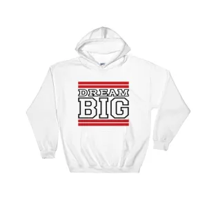 White Red and Black Hooded Sweatshirt