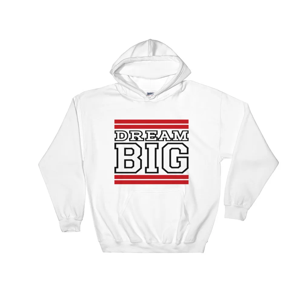 White Red and Black Hooded Sweatshirt