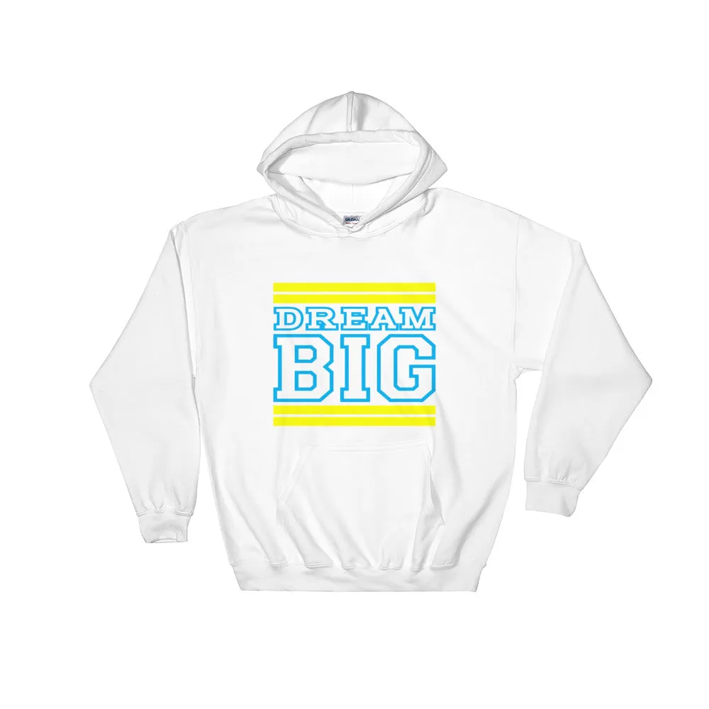 White Yellow and Carolina Blue Hooded Sweatshirt