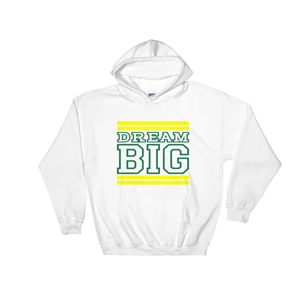 White Yellow and Green Hooded Sweatshirt