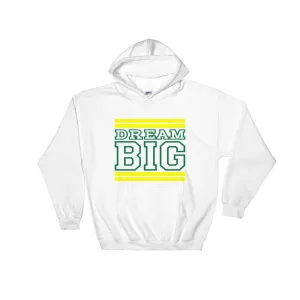 White Yellow and Green Hooded Sweatshirt