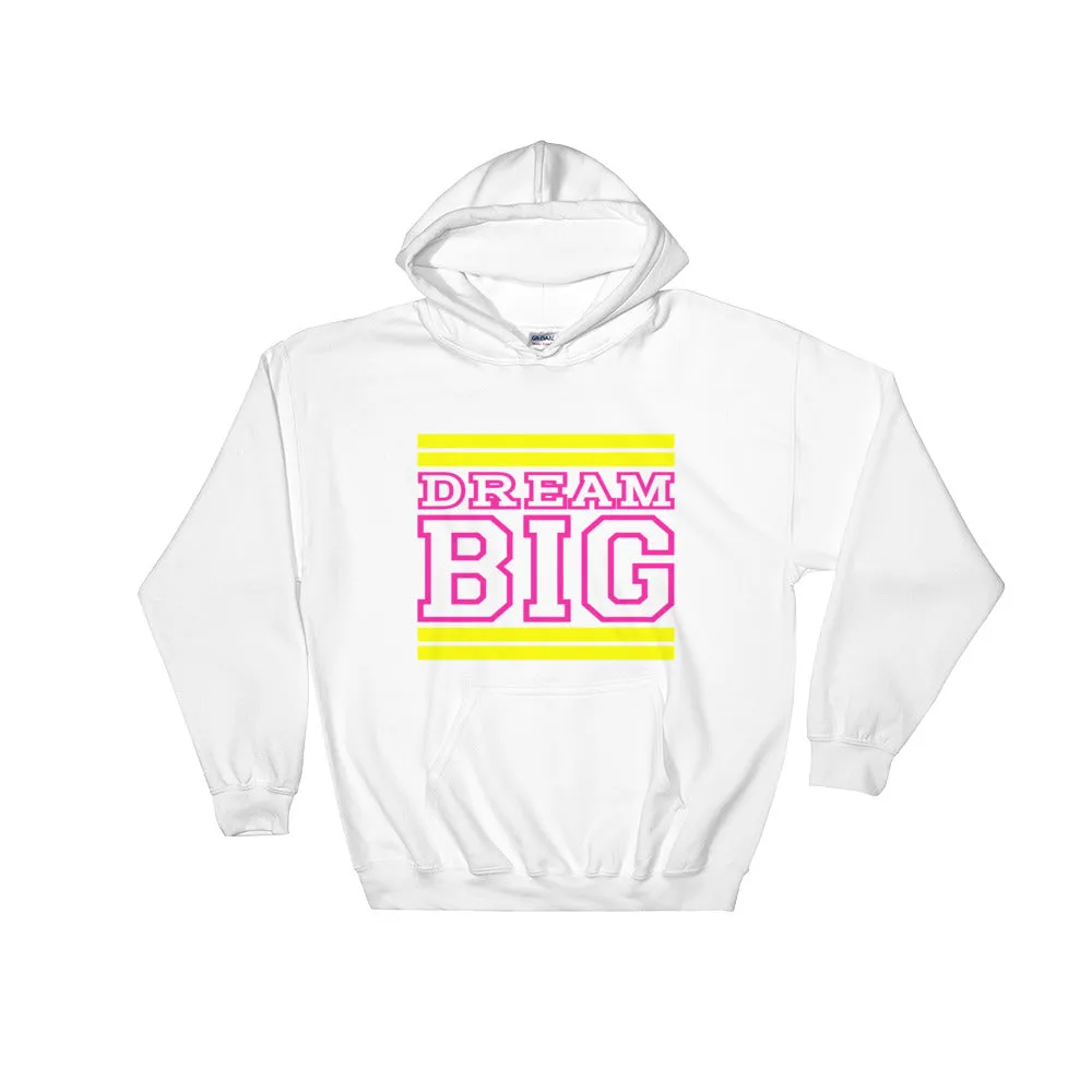 White Yellow and Pink Hooded Sweatshirt