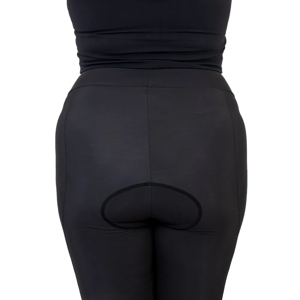 Womens Black Padded Cycling Shorts