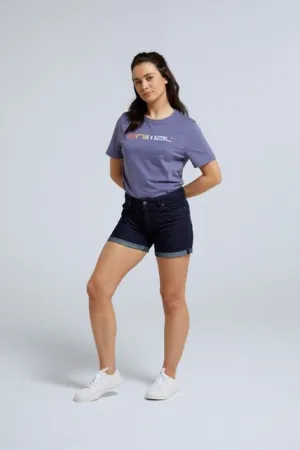 Womens Blue Skye Organic Shorts
