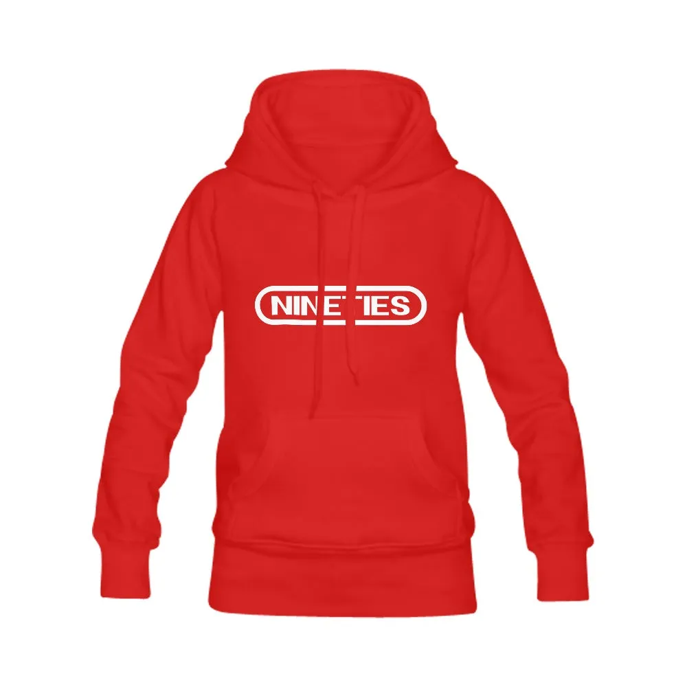 Women's Nineties Nintendo Logo  Classic Hoodies Multi-color