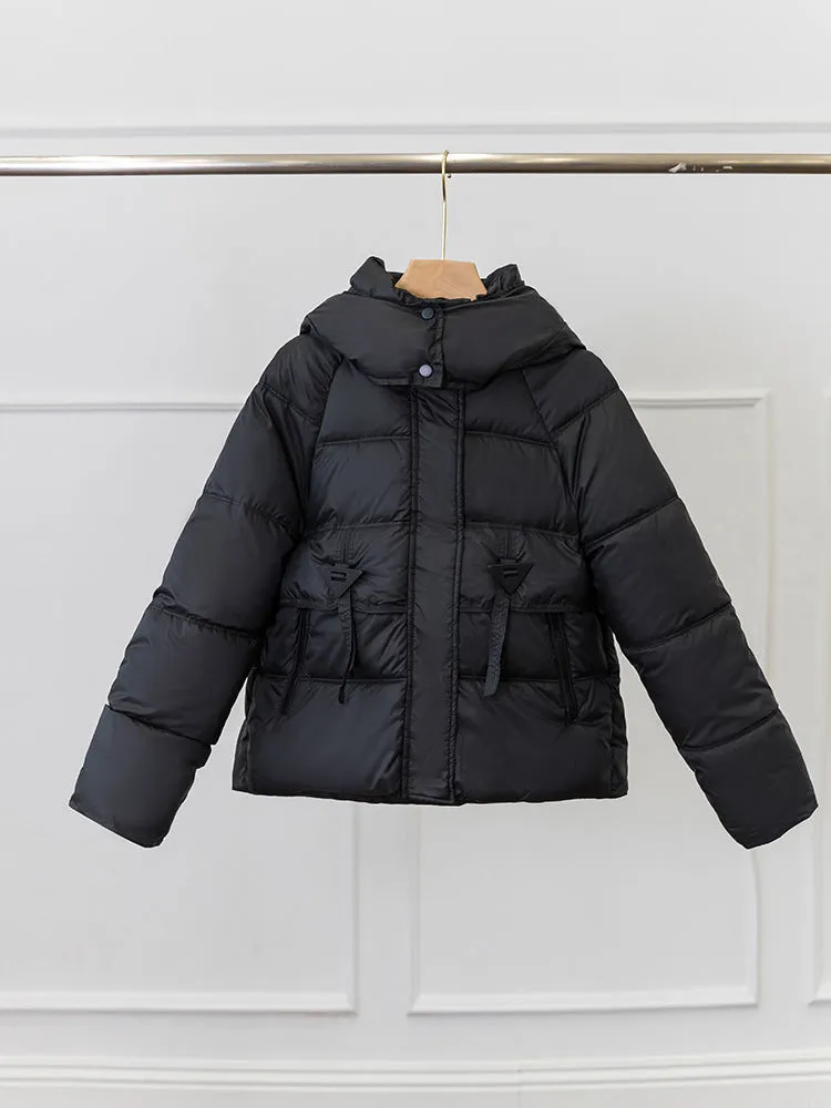 Women's Quilted and Padded Cropped Puffer Jacket for Maximum Warmth