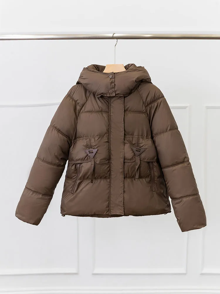 Women's Quilted and Padded Cropped Puffer Jacket for Maximum Warmth