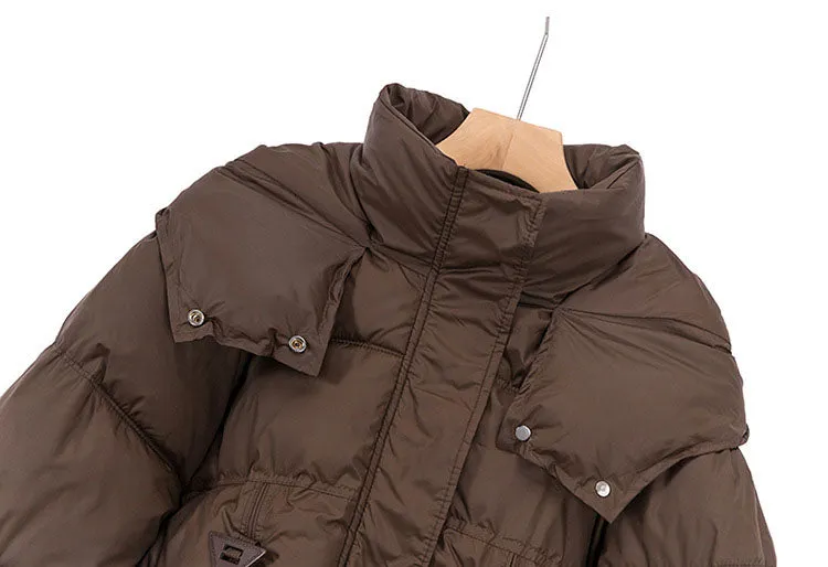 Women's Quilted and Padded Cropped Puffer Jacket for Maximum Warmth