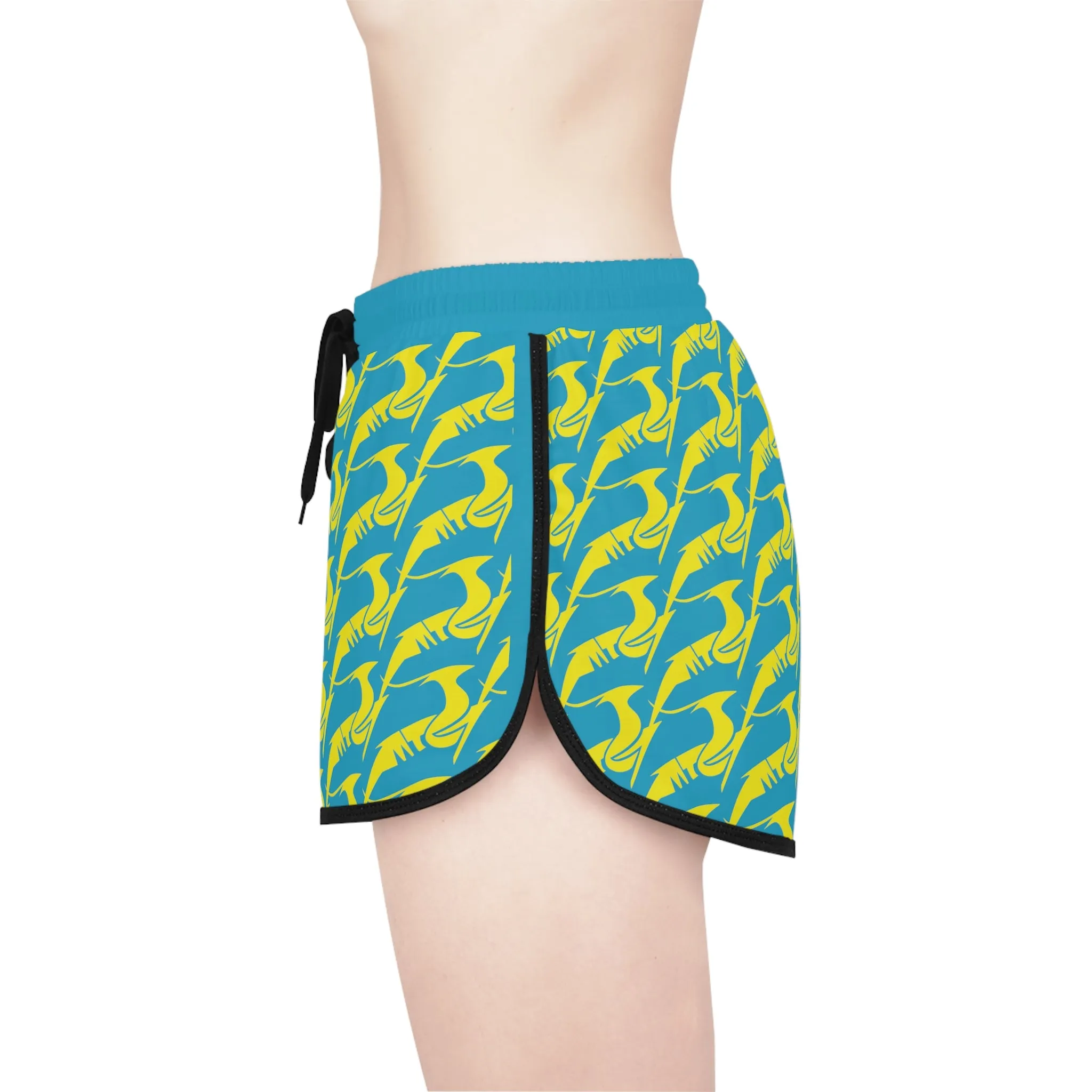 Women's Relaxed Shorts Yellow & Green