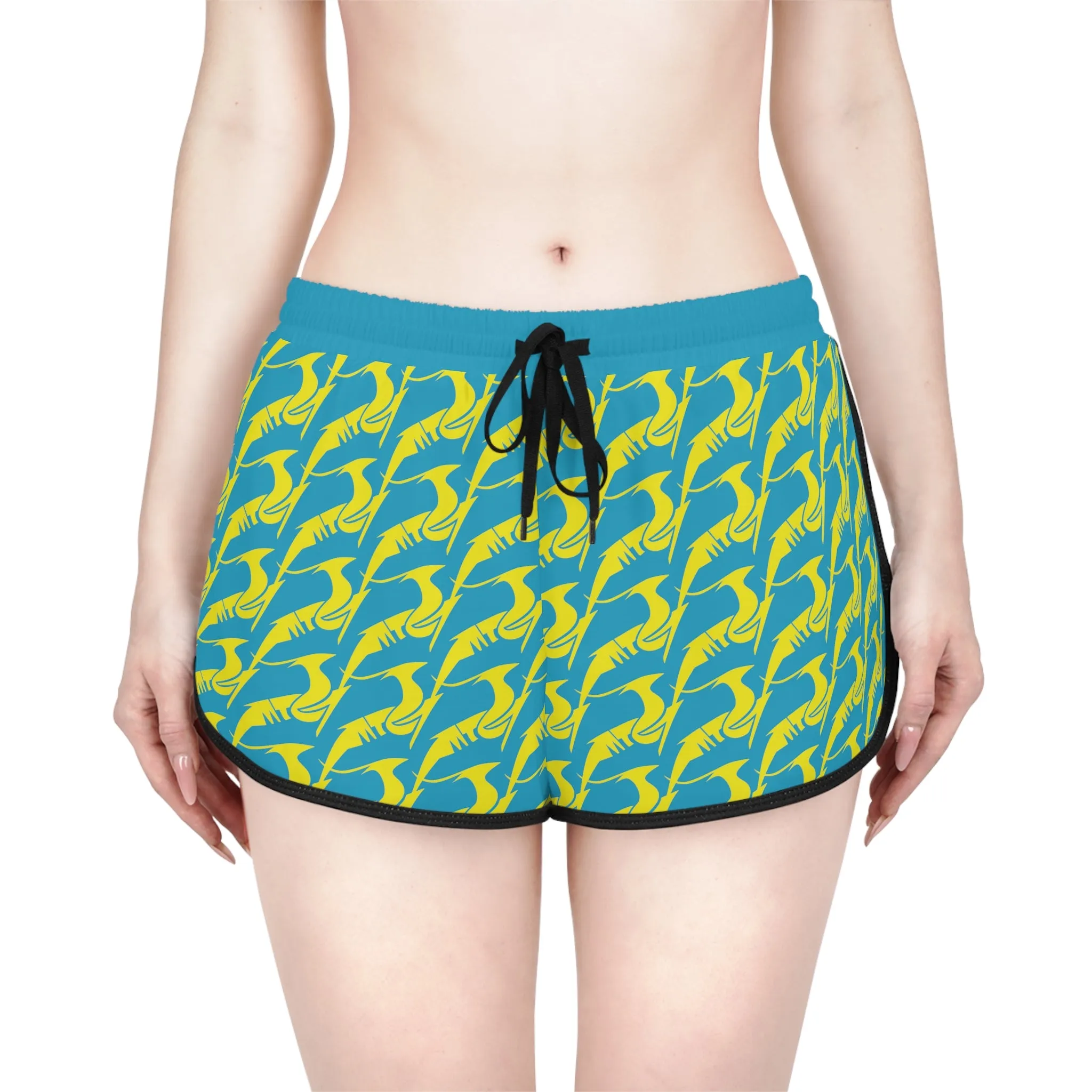 Women's Relaxed Shorts Yellow & Green