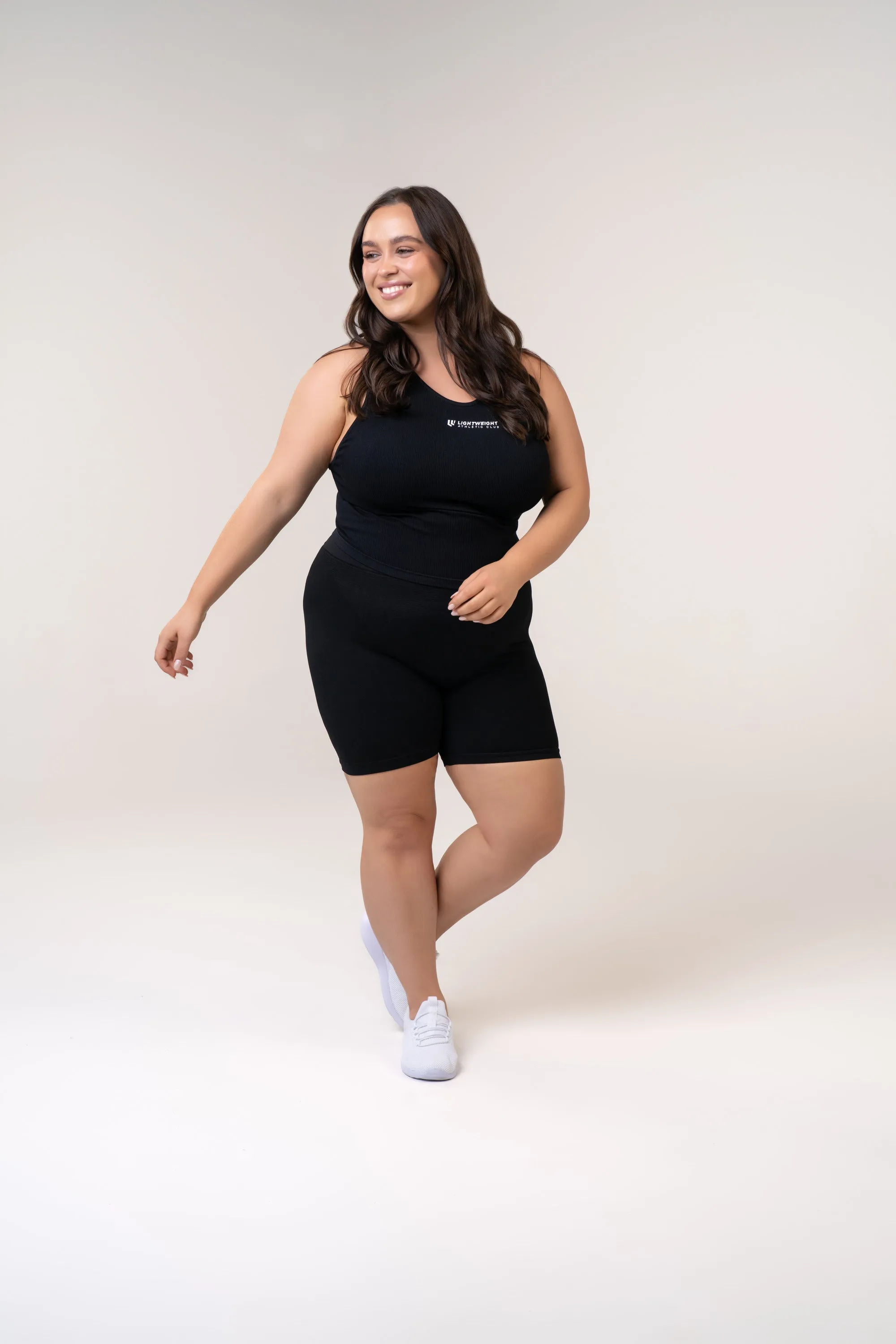 Women's Seamless Bike Shorts 7 inches - Poppy Seed Grey