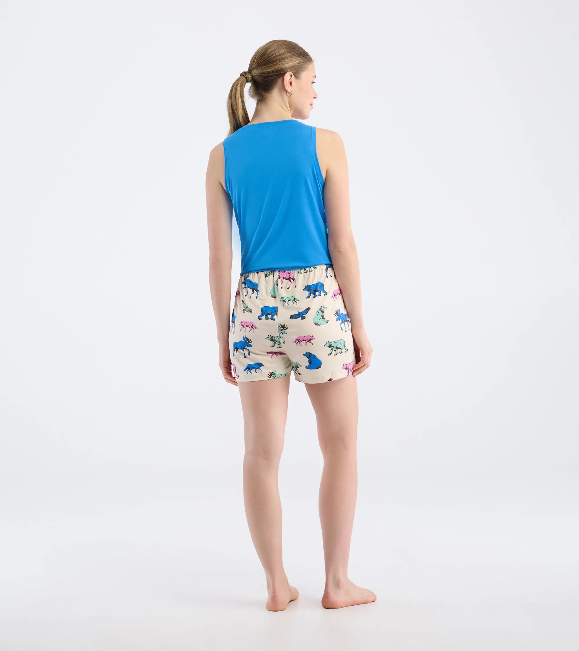 Women's Woodland Animals Pajama Shorts