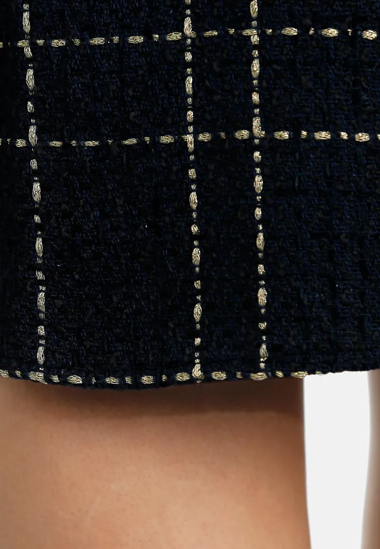 Woven Button-Down Jacket   Mini Dress Combo By RUW