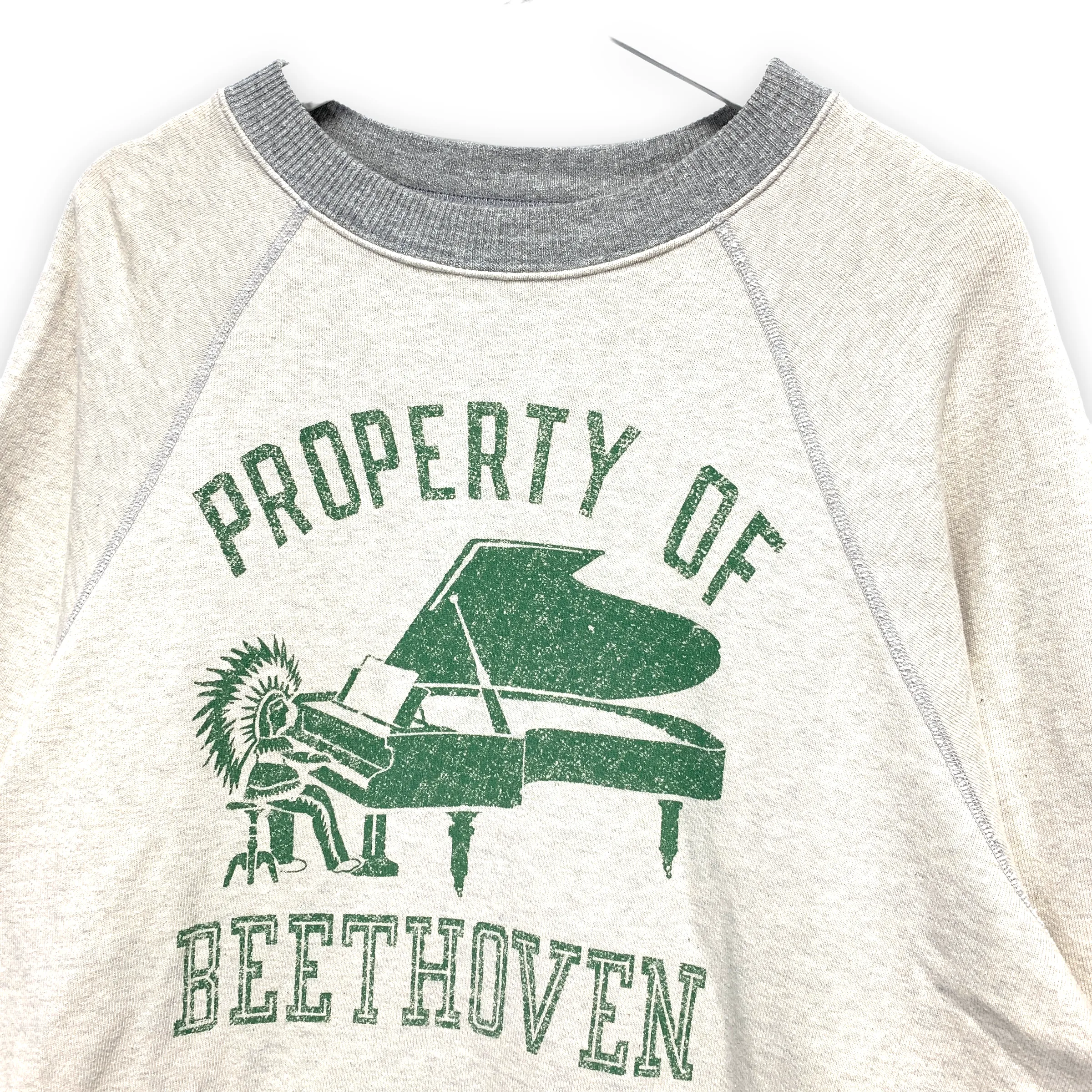 [XL] Kapital Beethoven Piano College Chieftain Crewneck Sweatshirt Grey