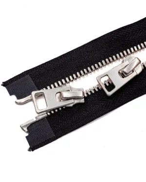 YKK Excella® | Complete, 2 way open-end zipper with double sliders | Silver | Size 5