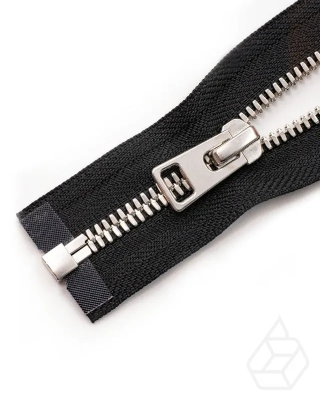 YKK Excella® | Complete, separating zipper with single slider | Silver | Size 5