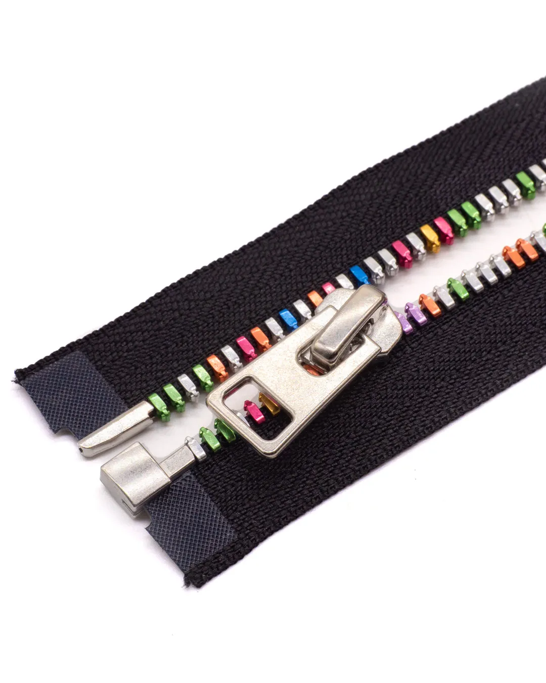 YKK Excella® Light | Complete, separating zipper with single slider | Rainbow | Size 5