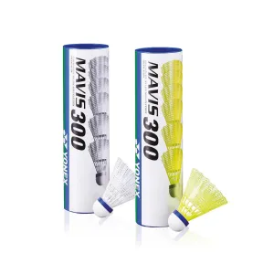 Yonex Mavis 300 Shuttles (Tube of 6) - Yellow