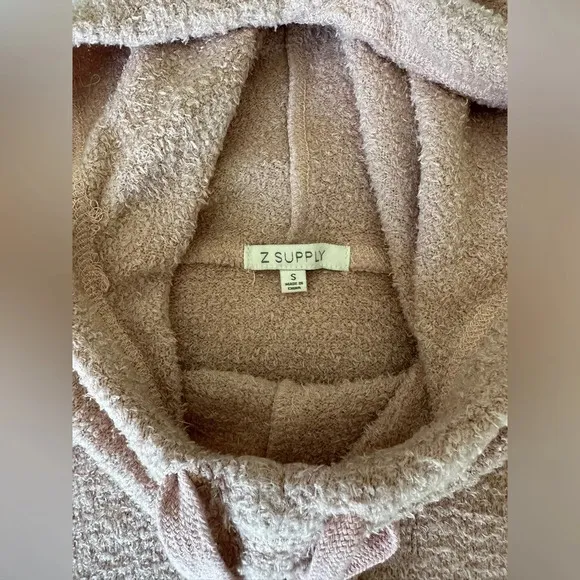 Z Supply Kacey Feather Hoodie in Mauve