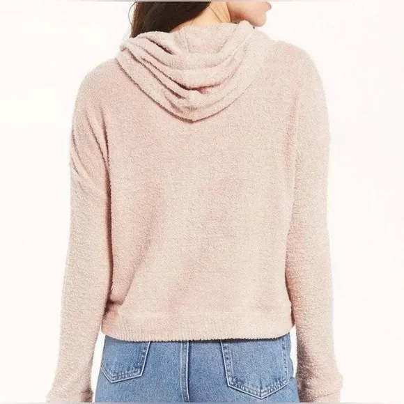 Z Supply Kacey Feather Hoodie in Mauve