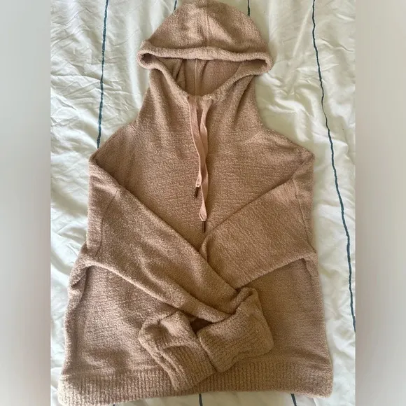 Z Supply Kacey Feather Hoodie in Mauve
