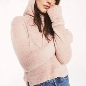 Z Supply Kacey Feather Hoodie in Mauve