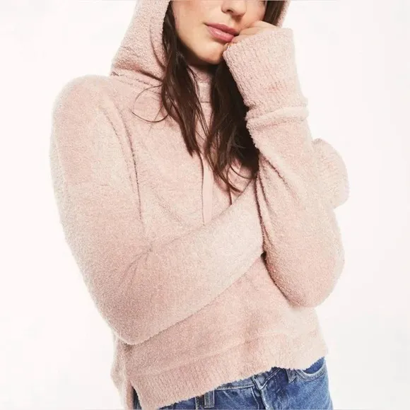 Z Supply Kacey Feather Hoodie in Mauve
