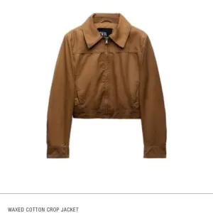 Zara Waxed Cropped Jacket size small