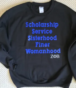 Zeta Sisterhood Sweatshirt