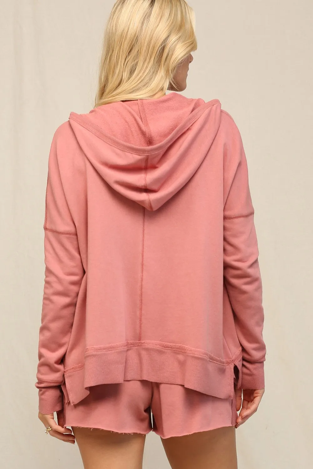 Zip-Up Hoodie & Cozy Shorts Set